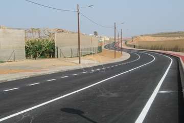 La nueva pinta de la carretera de Melenara/TA.